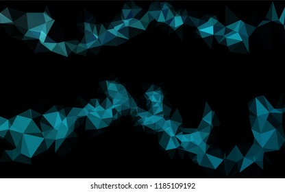 Light BLUE vector hexagon mosaic cover. A completely new color illustration in a vague style. The textured pattern can be used for background.
