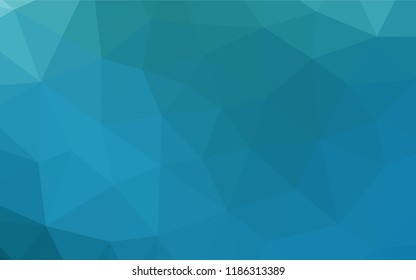 Light BLUE vector hexagon mosaic texture. Colorful abstract illustration with gradient. The completely new template can be used for your brand book.
