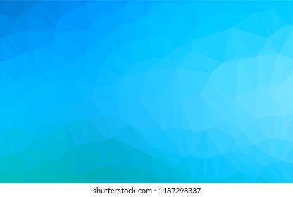 Light BLUE vector hexagon mosaic texture. Brand new colored illustration in blurry style with gradient. The elegant pattern can be used as part of a brand book.