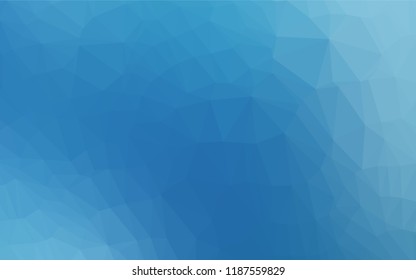 Light BLUE vector hexagon mosaic cover. Colorful illustration in abstract style with gradient. The polygonal design can be used for your web site.