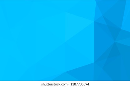 Light BLUE vector hexagon mosaic cover. A vague abstract illustration with gradient. The polygonal design can be used for your web site.