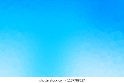 Light BLUE vector hexagon mosaic cover. Brand new colored illustration in blurry style with gradient. The elegant pattern can be used as part of a brand book.