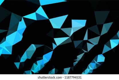 Light BLUE vector hexagon mosaic texture. Brand new colored illustration in blurry style with gradient. The textured pattern can be used for background.