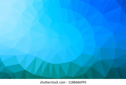 Light BLUE vector hexagon mosaic texture. Shining colored illustration in a Brand new style. The completely new template can be used for your brand book.