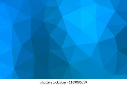 Light BLUE vector hexagon mosaic texture. Modern geometrical abstract illustration with gradient. The polygonal design can be used for your web site.