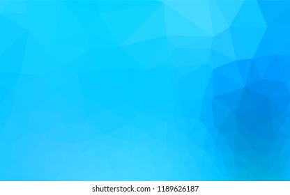 Light BLUE vector hexagon mosaic texture. An elegant bright illustration with gradient. The template can be used as a background for cell phones.