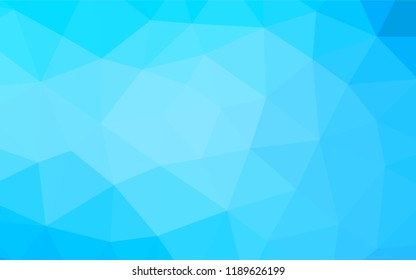 Light BLUE vector hexagon mosaic template. A sample with polygonal shapes. Brand new design for your business.