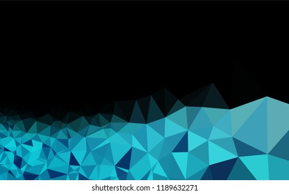 Light BLUE vector hexagon mosaic texture. Colorful abstract illustration with gradient. The completely new template can be used for your brand book.