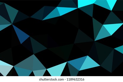 Light BLUE vector hexagon mosaic texture. Glitter abstract illustration with an elegant design. The template can be used as a background for cell phones.