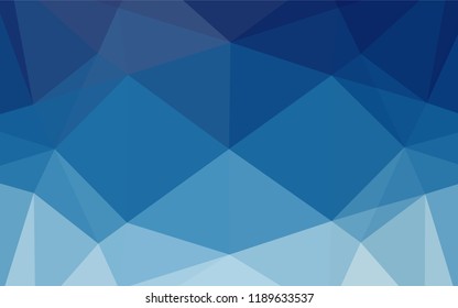 Light BLUE vector hexagon mosaic template. A vague abstract illustration with gradient. A completely new template for your business design.