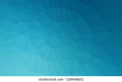 Light BLUE vector hexagon mosaic texture. Colorful illustration in abstract style with gradient. The best triangular design for your business.