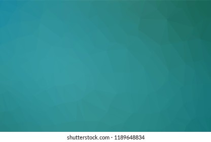 Light BLUE vector hexagon mosaic texture. Glitter abstract illustration with an elegant design. Triangular pattern for your business design.