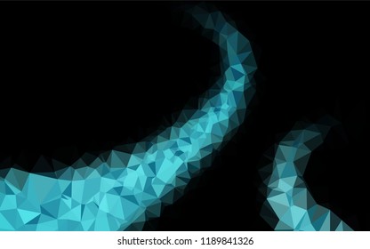 Light BLUE vector hexagon mosaic texture. Brand new colored illustration in blurry style with gradient. Brand new design for your business.