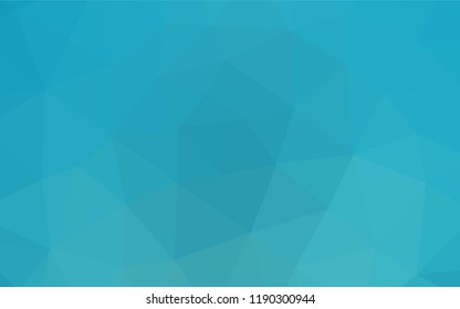 Light BLUE vector hexagon mosaic texture. Triangular geometric sample with gradient.  A new texture for your design.