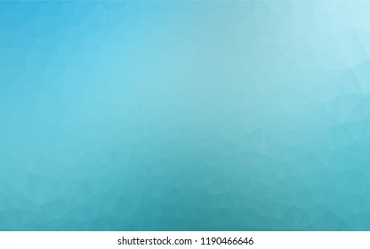 Light BLUE vector hexagon mosaic cover. An elegant bright illustration with gradient. Brand new style for your business design.