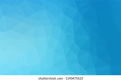 Light BLUE vector hexagon mosaic cover. A completely new color illustration in a vague style. A completely new template for your business design.