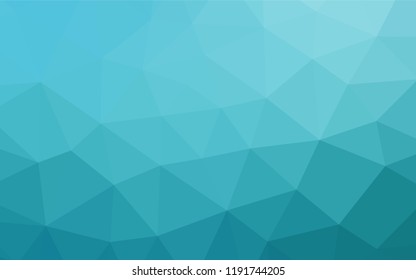 Light BLUE vector hexagon mosaic texture. Colorful abstract illustration with gradient. The best triangular design for your business.