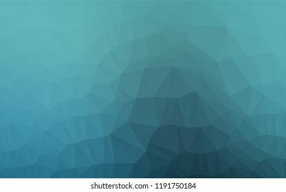 Light BLUE vector hexagon mosaic template. Shining colored illustration in a Brand new style. A completely new template for your business design.