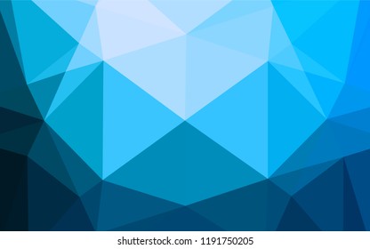 Light BLUE vector hexagon mosaic cover. Shining colored illustration in a Brand new style. The completely new template can be used for your brand book.