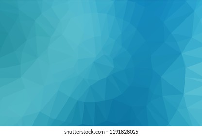 Light BLUE vector hexagon mosaic texture. A completely new color illustration in a vague style. Brand new design for your business.