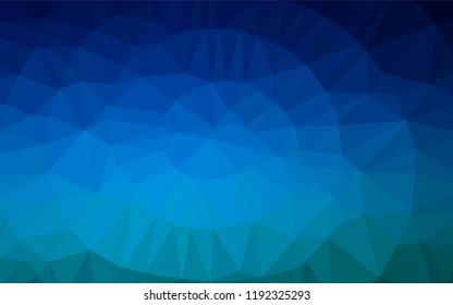Light BLUE vector hexagon mosaic cover. Brand new colored illustration in blurry style with gradient. Brand new design for your business.
