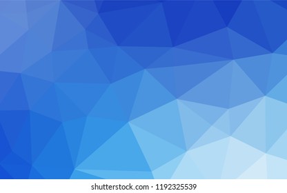 Light BLUE vector hexagon mosaic cover. Colorful abstract illustration with gradient. A new texture for your design.