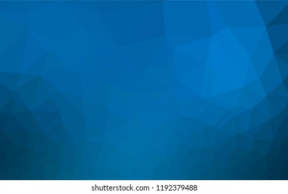 Light BLUE vector hexagon mosaic template. A vague abstract illustration with gradient. A completely new template for your business design.
