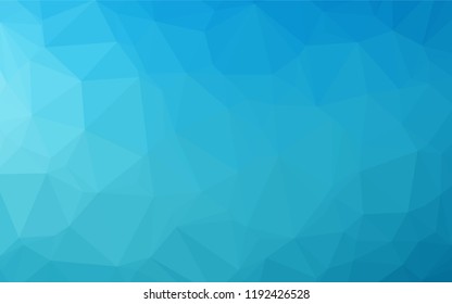 Light BLUE vector hexagon mosaic template. Creative illustration in halftone style with gradient. The completely new template can be used for your brand book.
