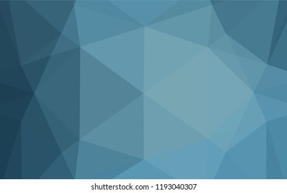 Light BLUE vector hexagon mosaic cover. A vague abstract illustration with gradient. The completely new template can be used for your brand book.