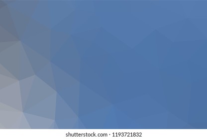 Light BLUE vector hexagon mosaic cover. Geometric illustration in Origami style with gradient.  Brand new design for your business.