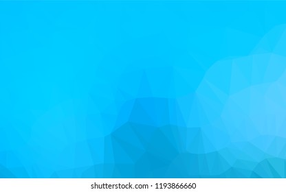 Light BLUE vector hexagon mosaic texture. Shining illustration, which consist of triangles. The completely new template can be used for your brand book.