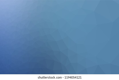 Light BLUE vector hexagon mosaic template. Modern geometrical abstract illustration with gradient. The best triangular design for your business.