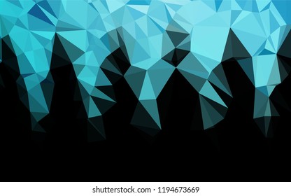 Light BLUE vector hexagon mosaic texture. Shining colored illustration in a Brand new style. The template can be used as a background for cell phones.