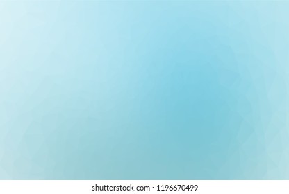 Light BLUE vector hexagon mosaic cover. Triangular geometric sample with gradient.  The elegant pattern can be used as part of a brand book.