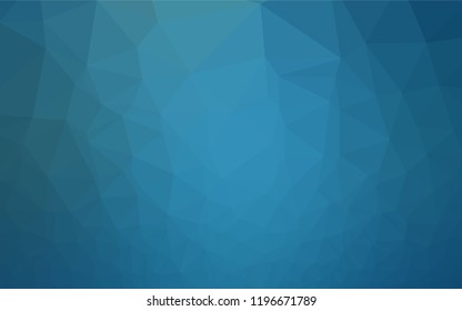 Light BLUE vector hexagon mosaic texture. A sample with polygonal shapes. The best triangular design for your business.