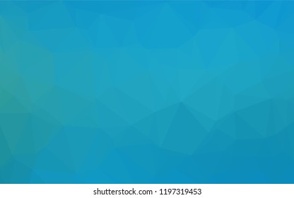 Light BLUE vector hexagon mosaic cover. Brand new colored illustration in blurry style with gradient. The completely new template can be used for your brand book.
