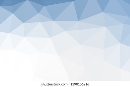 Light BLUE vector hexagon mosaic texture. Glitter abstract illustration with an elegant design. The polygonal design can be used for your web site.