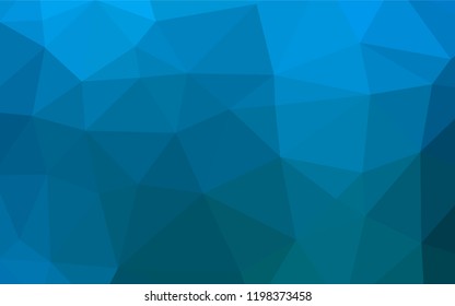 Light BLUE vector hexagon mosaic texture. Creative illustration in halftone style with gradient. The elegant pattern can be used as part of a brand book.