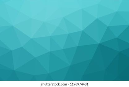 Light BLUE vector hexagon mosaic template. Geometric illustration in Origami style with gradient.  Brand new design for your business.