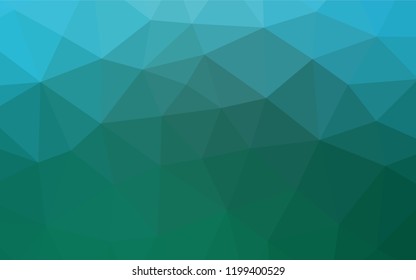 Light BLUE vector hexagon mosaic cover. Shining colored illustration in a Brand new style. The completely new template can be used for your brand book.