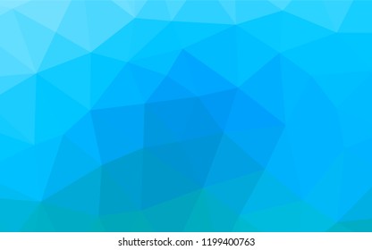 Light BLUE vector hexagon mosaic texture. A completely new color illustration in a vague style. A completely new design for your business.