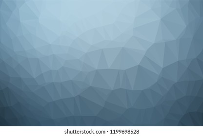 Light BLUE vector hexagon mosaic template. Creative illustration in halftone style with gradient. A completely new design for your business.