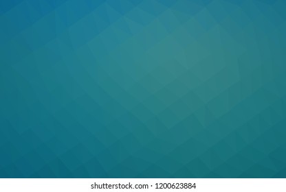 Light BLUE vector hexagon mosaic texture. Shining illustration, which consist of triangles. Brand new design for your business.