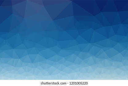 Light BLUE vector hexagon mosaic template. Colorful illustration in abstract style with gradient. The textured pattern can be used for background.