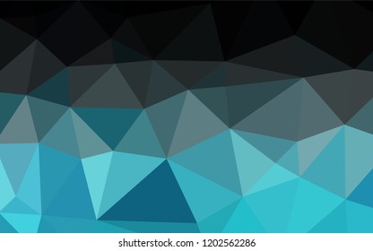 Light BLUE vector hexagon mosaic template. Colorful illustration in abstract style with gradient. A completely new design for your business.