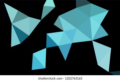 Light BLUE vector hexagon mosaic texture. An elegant bright illustration with gradient. A new texture for your design.