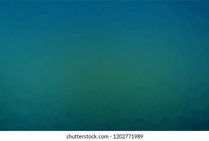 Light BLUE vector hexagon mosaic cover. Glitter abstract illustration with an elegant design. A completely new template for your business design.