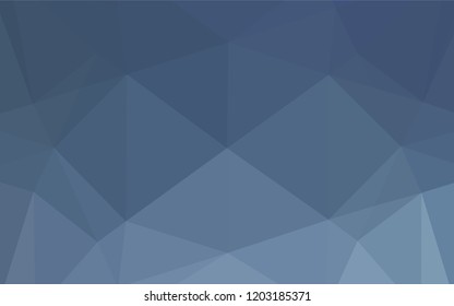 Light BLUE vector hexagon mosaic cover. A completely new color illustration in a vague style. Brand new design for your business.