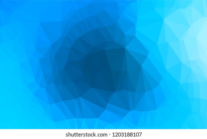 Light BLUE vector hexagon mosaic template. Modern geometrical abstract illustration with gradient. Brand new design for your business.
