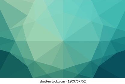 Light BLUE vector hexagon mosaic texture. Modern geometrical abstract illustration with gradient. The textured pattern can be used for background.